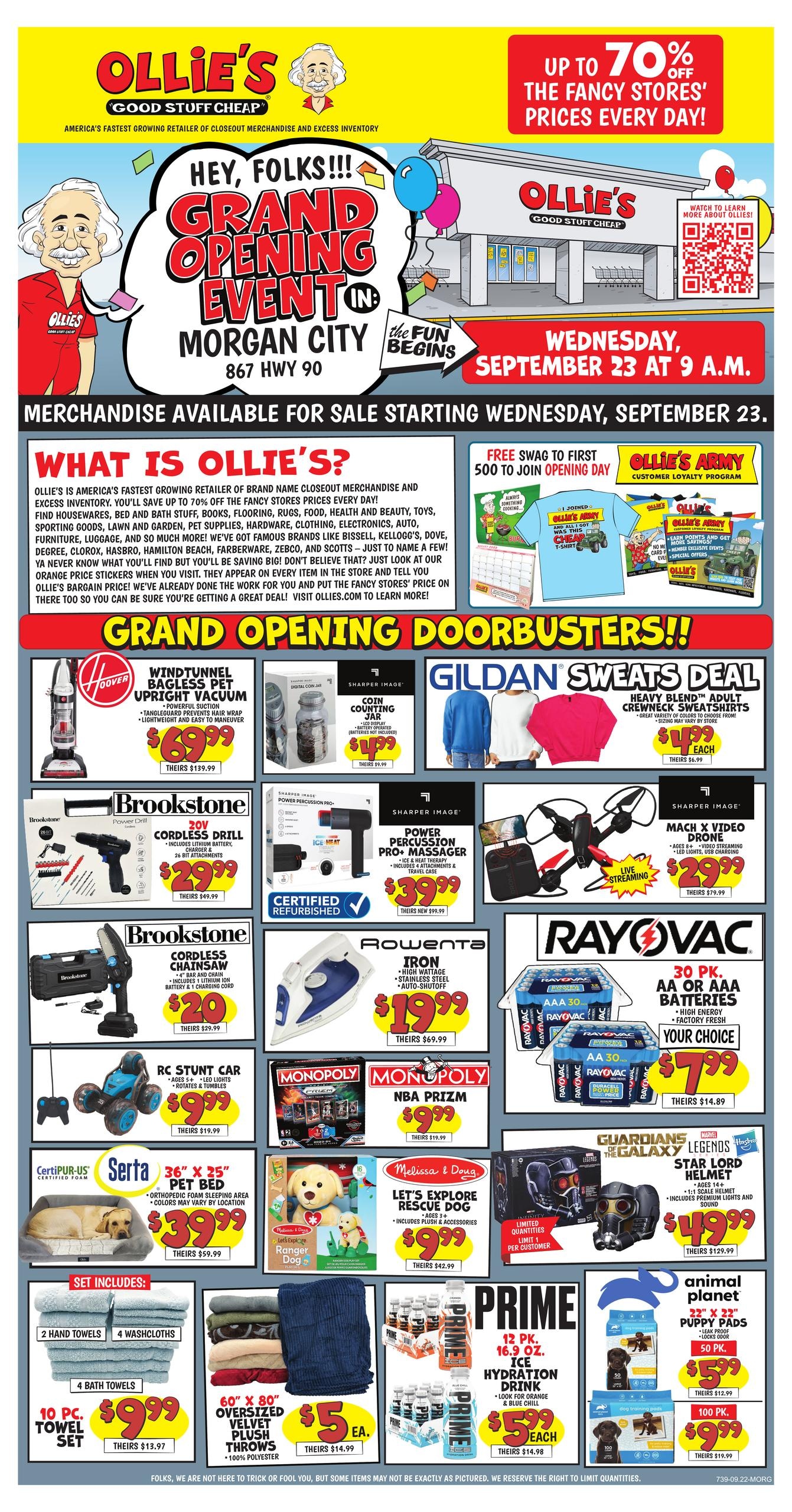 Ollie's Bargain Outlet weekly ad page 1