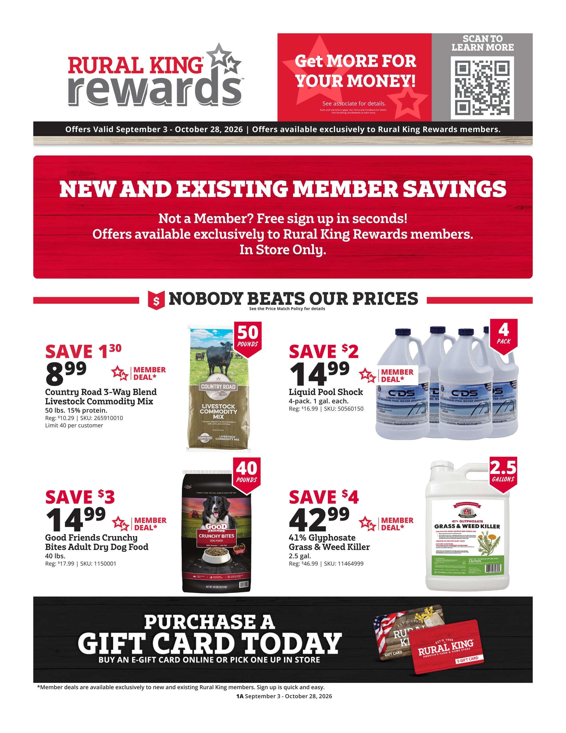 Rural King weekly ad page 1