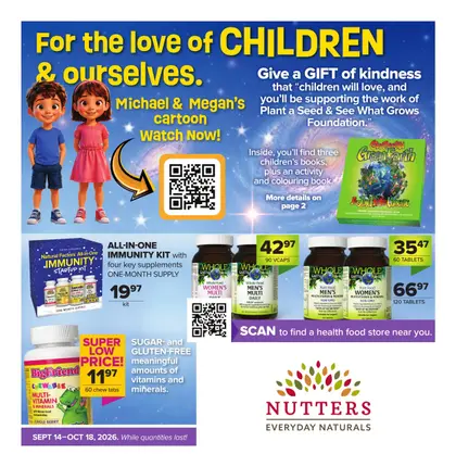 Nutters Everyday Naturals Natural Factors Flyer