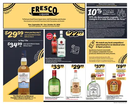 Fresco Y Mas Alcohol Flyer