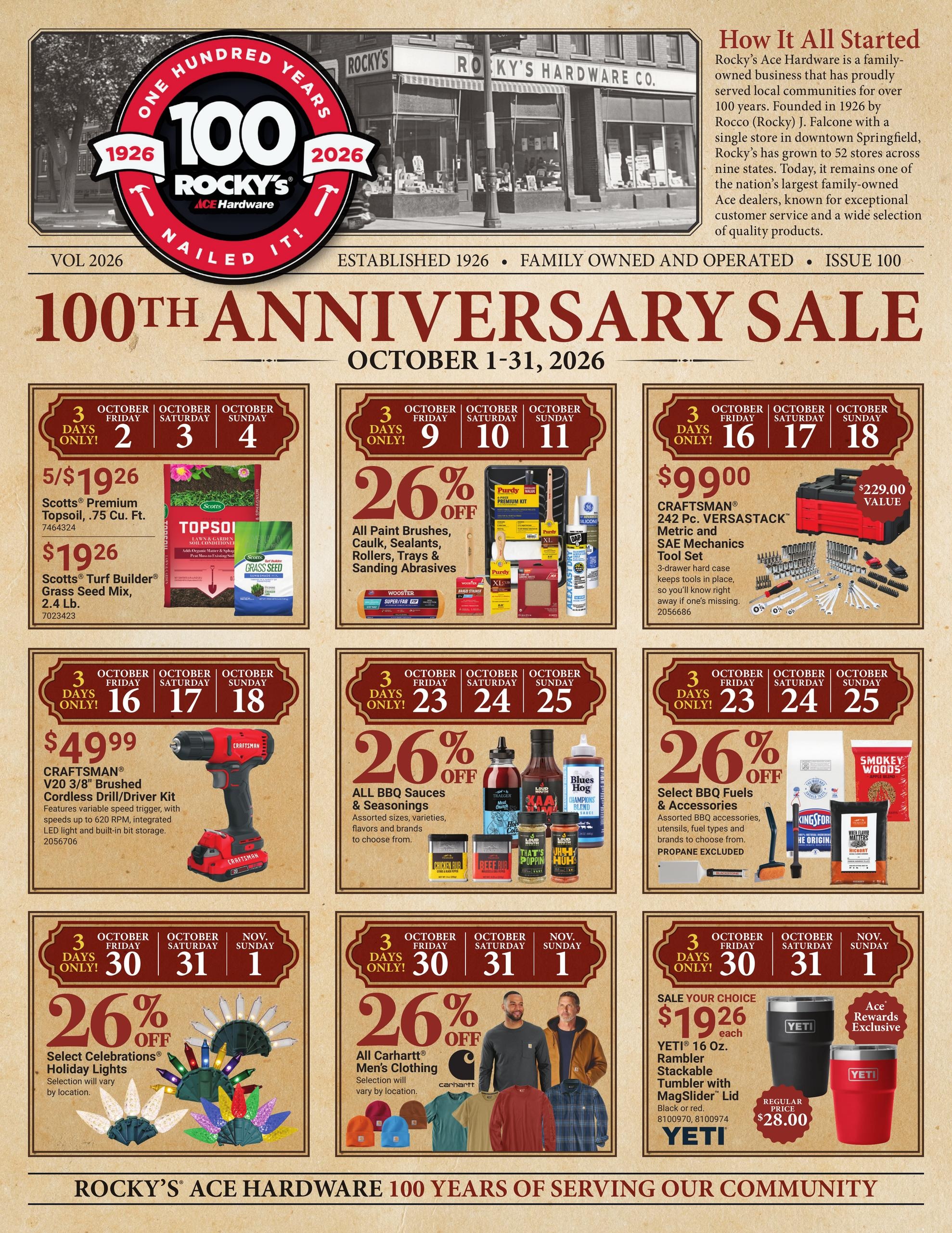 Ace Hardware weekly ad page 1