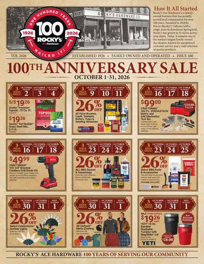 Ace Hardware Rocky's 100th Anniversary Event