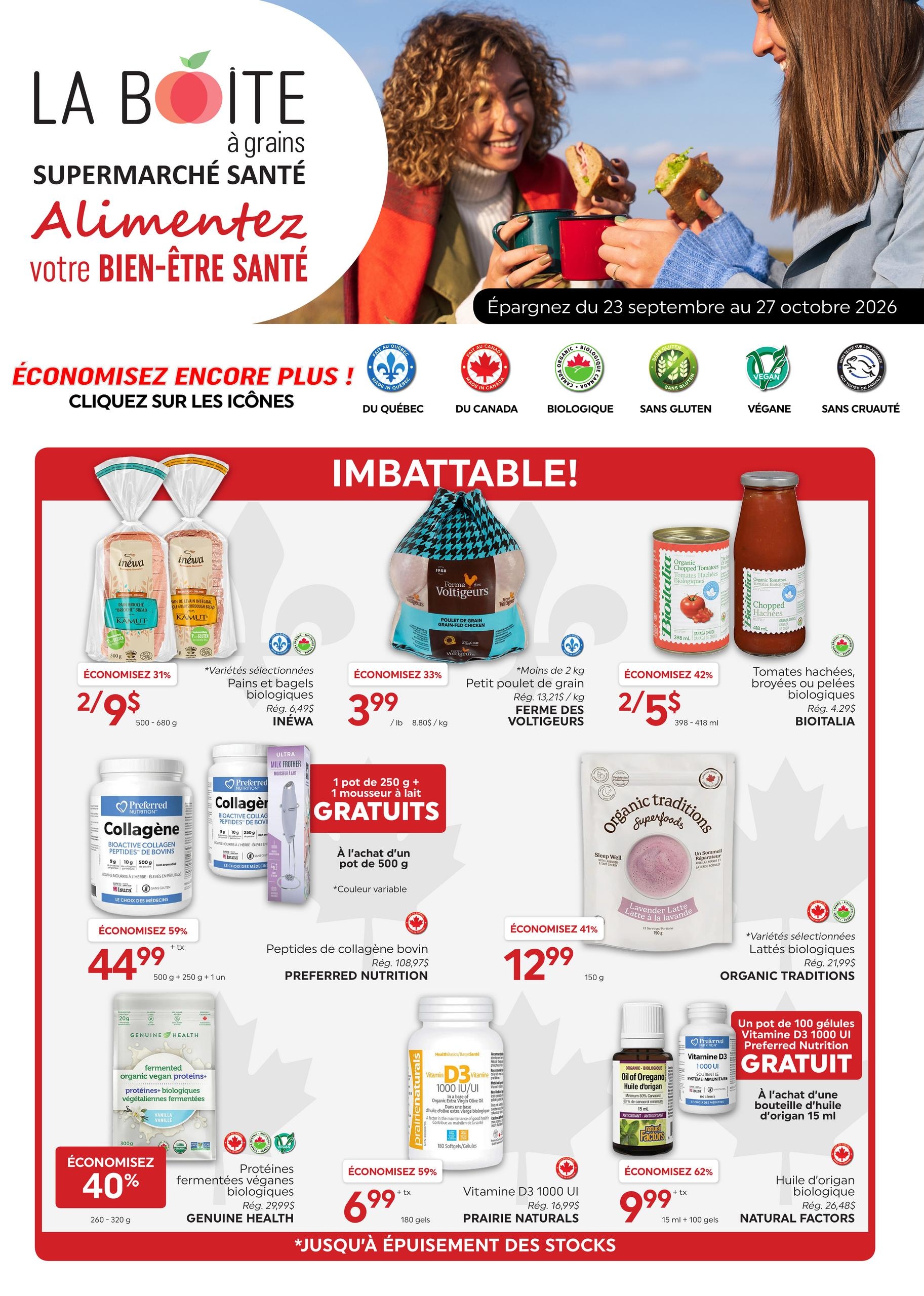 La Boite à Grains flyer page 1