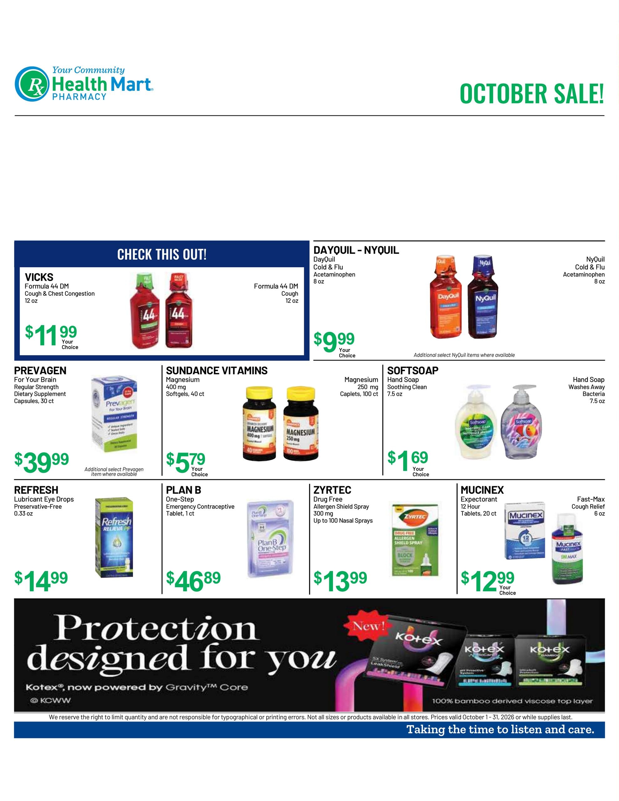 Health Mart Pharmacy weekly ad page 1
