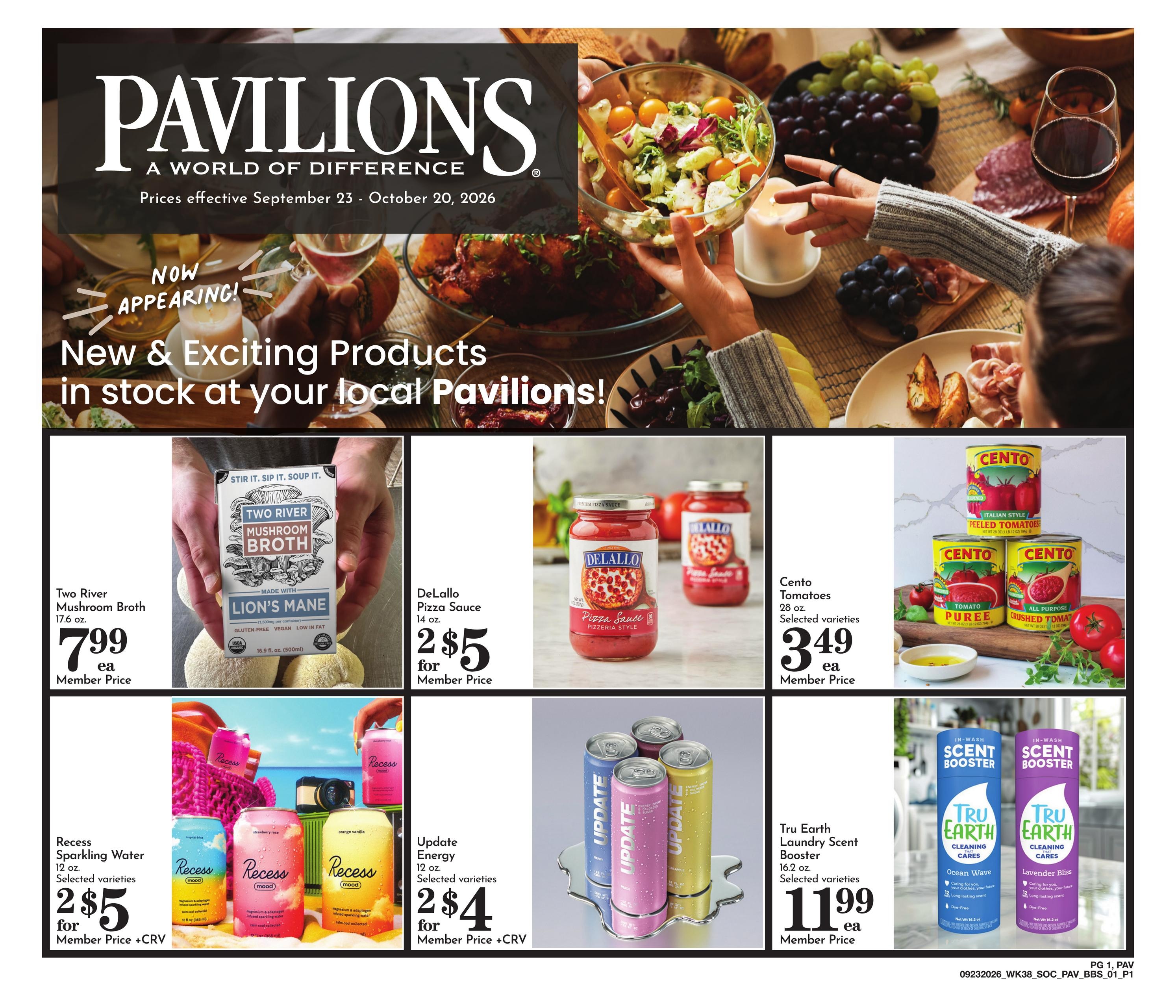 Pavilions weekly ad page 1
