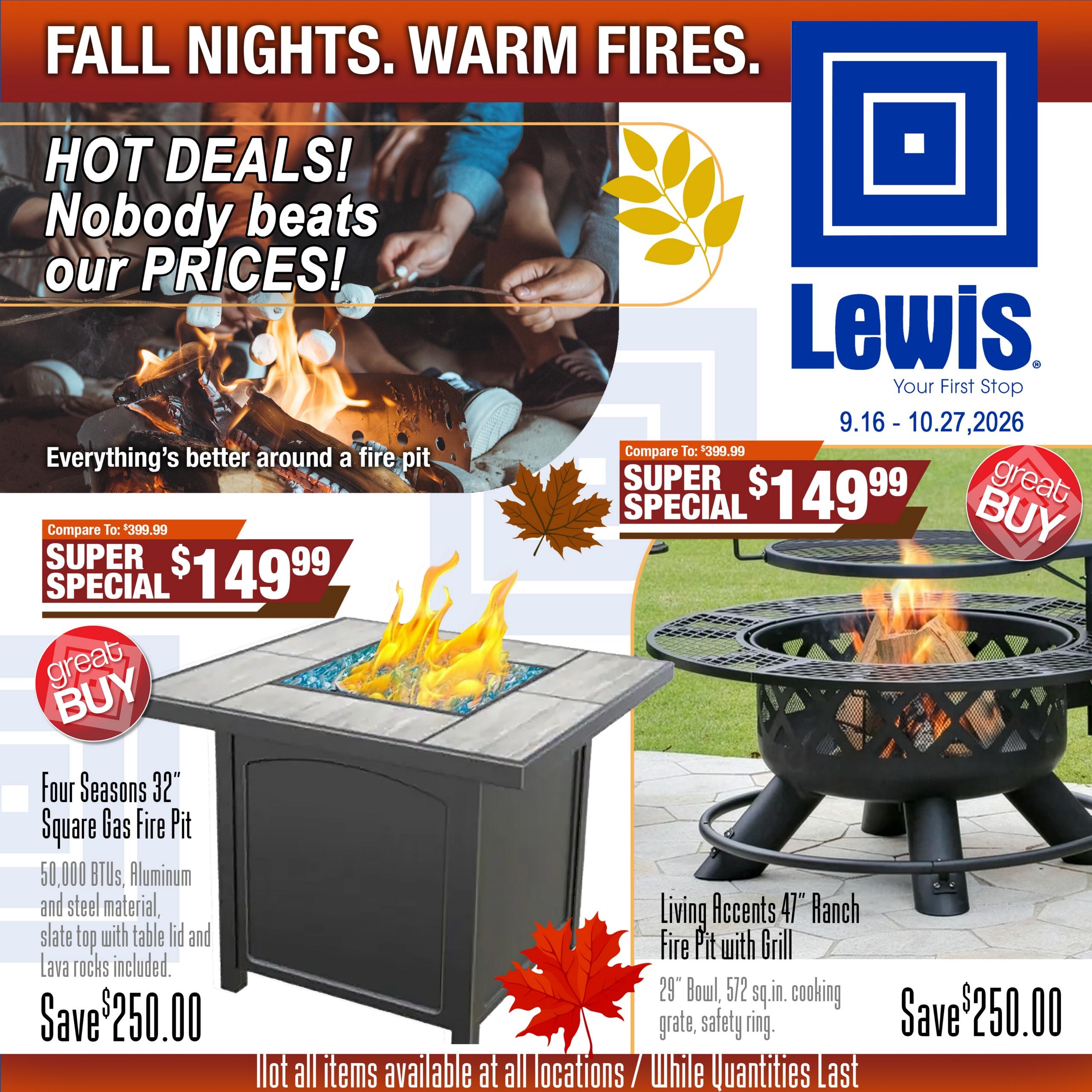 Lewis Drug weekly ad page 1