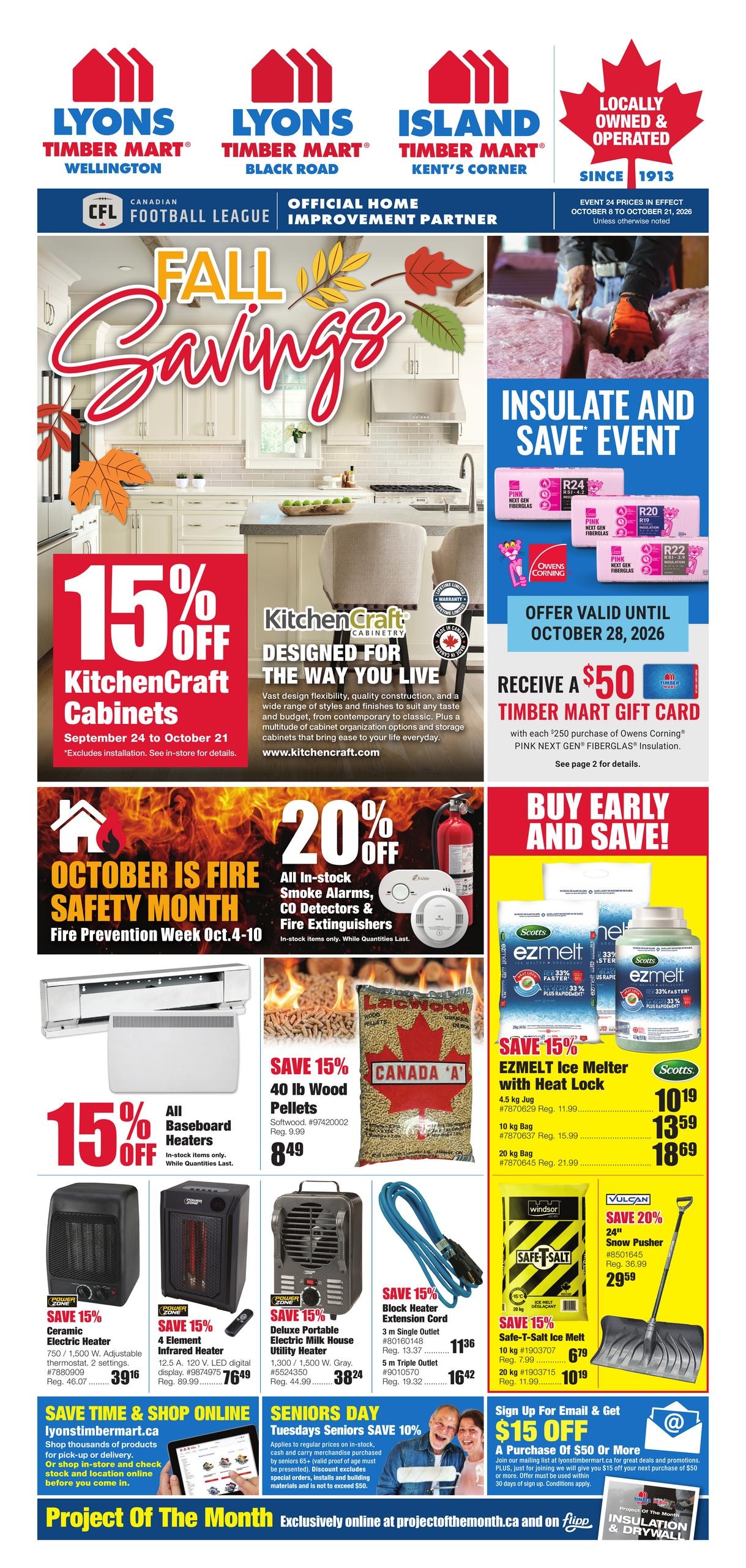 Timber Mart flyer page 1