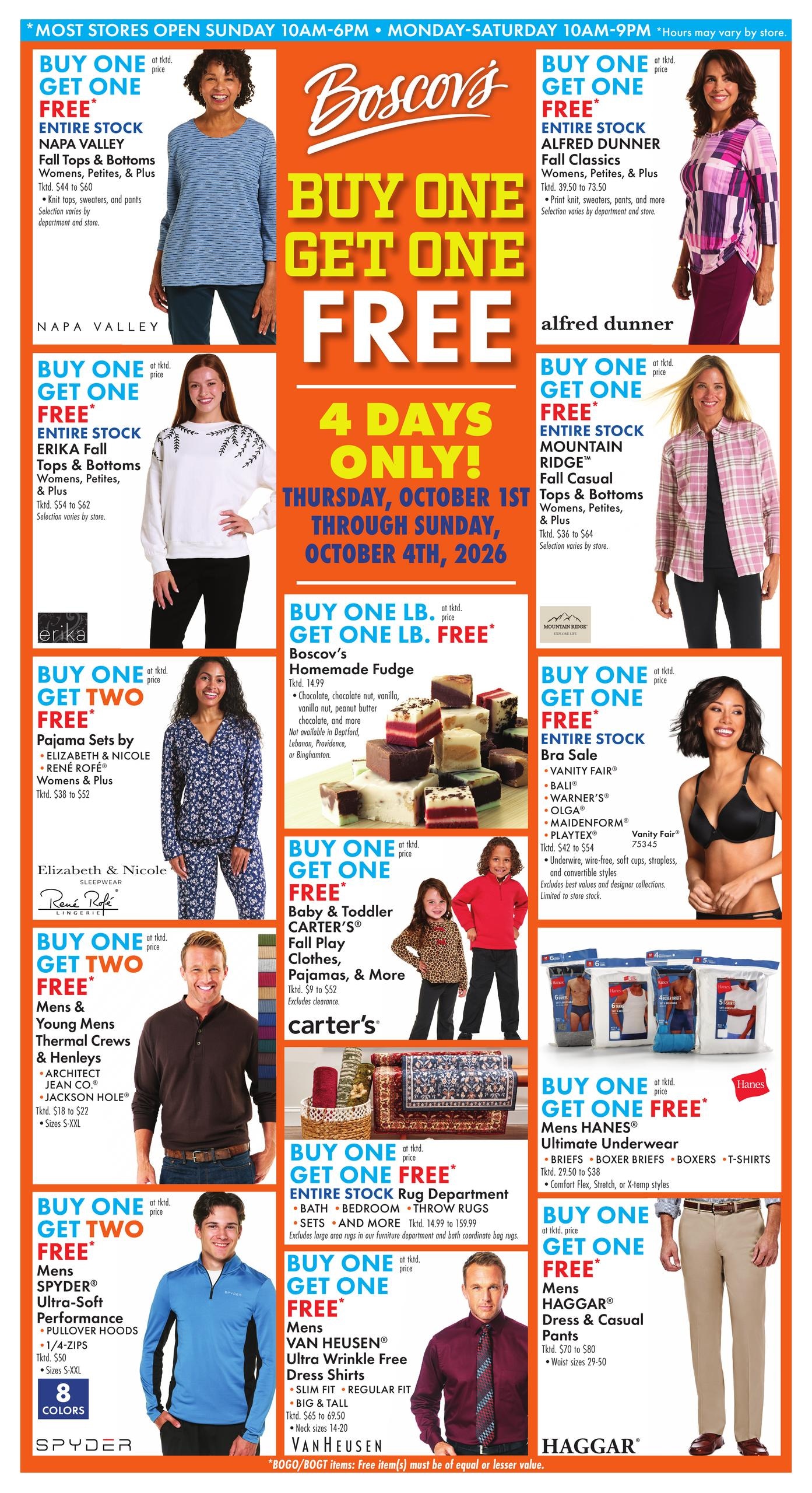 Boscov's weekly ad page 1