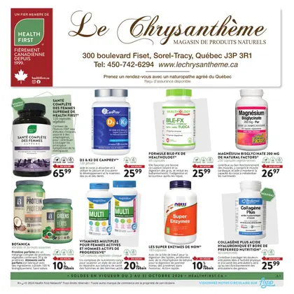 Le Chrysanthème flyer