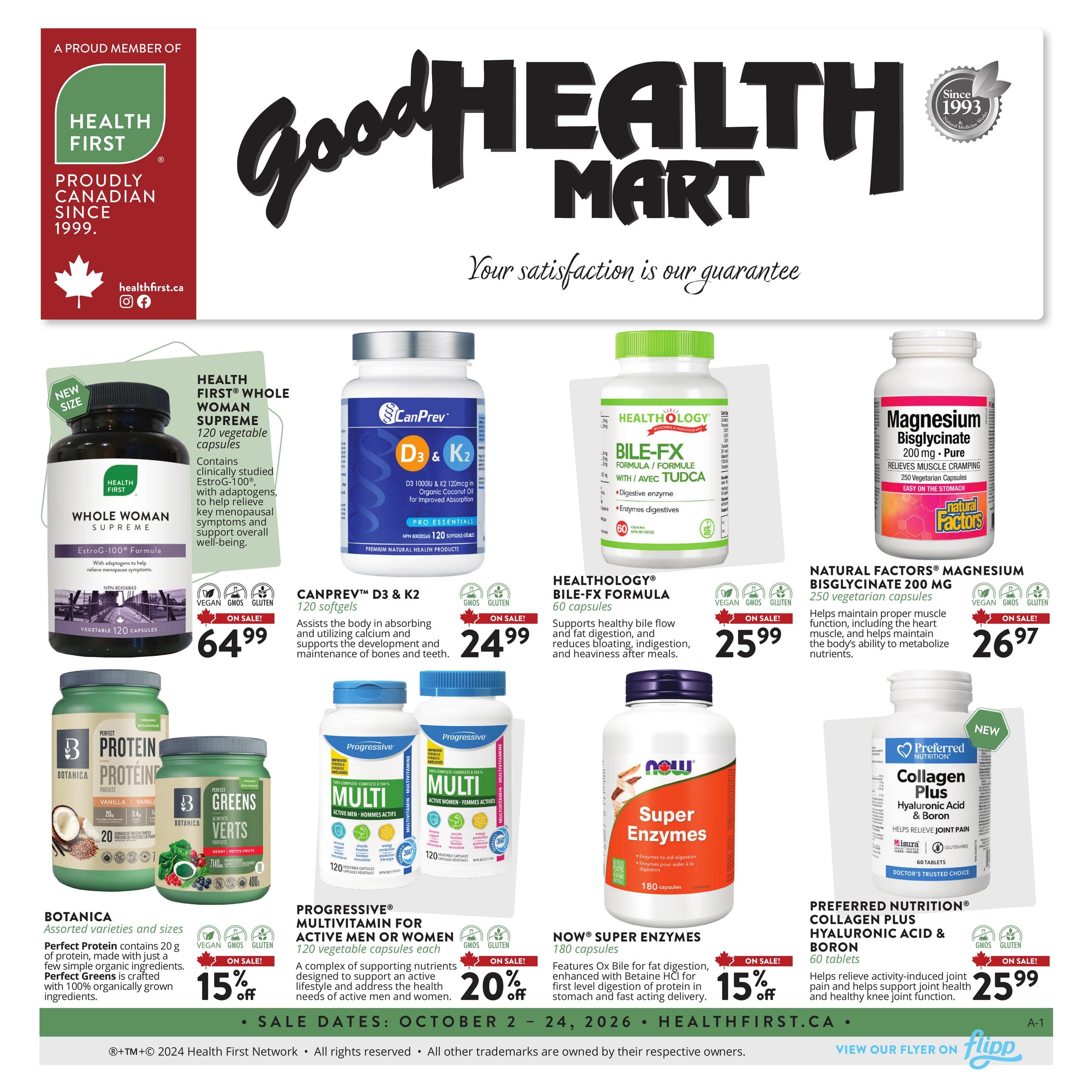 Good Health Mart flyer page 1