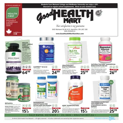 Good Health Mart Hamilton Flyer