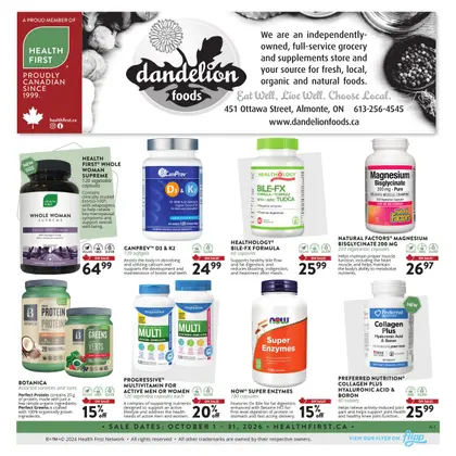 Dandelion Foods Flyer