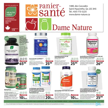 Panier Santé Dame Nature flyer