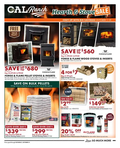 C-A-L Ranch Stores Hearth & Stove Sale