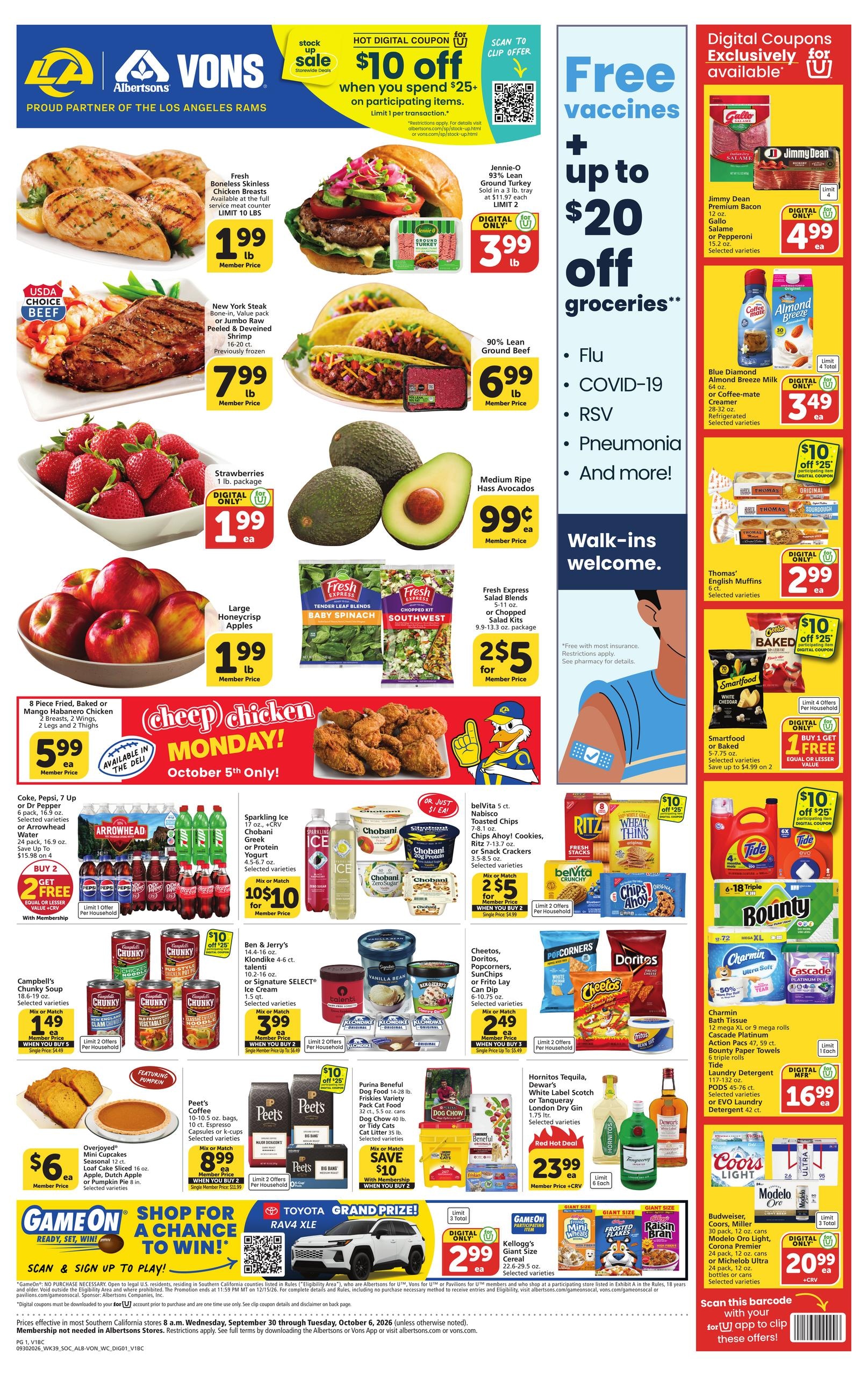 Albertsons weekly ad page 1