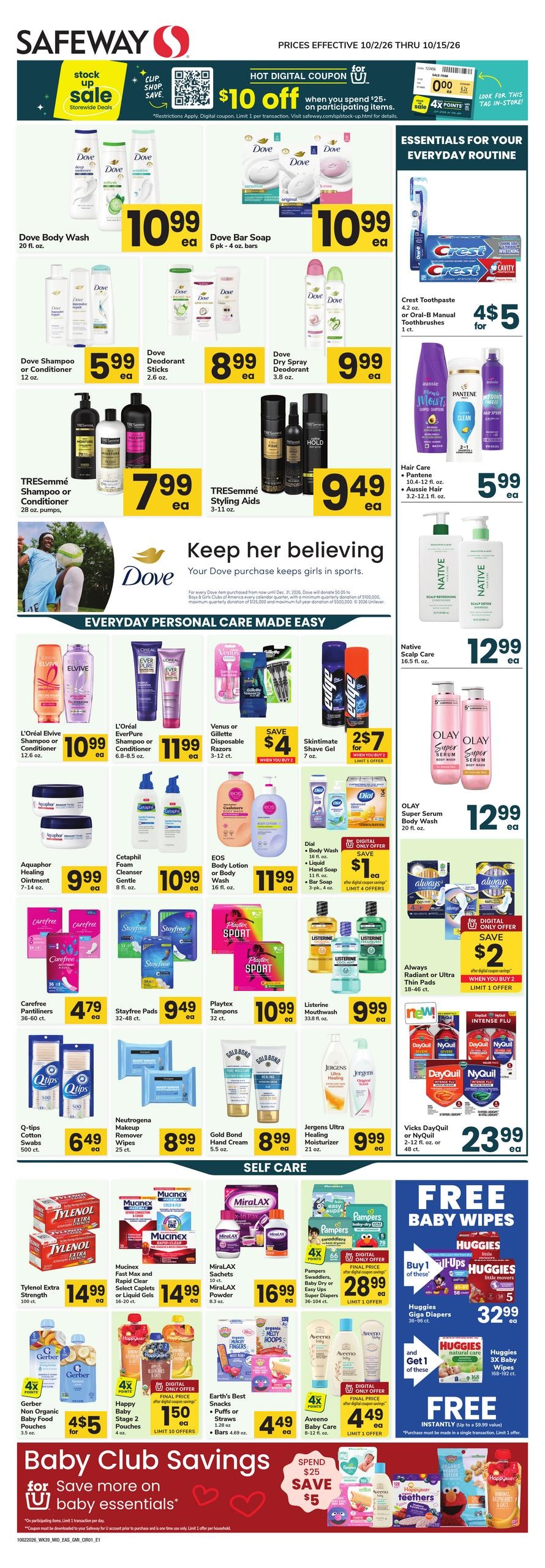 Safeway weekly ad page 1