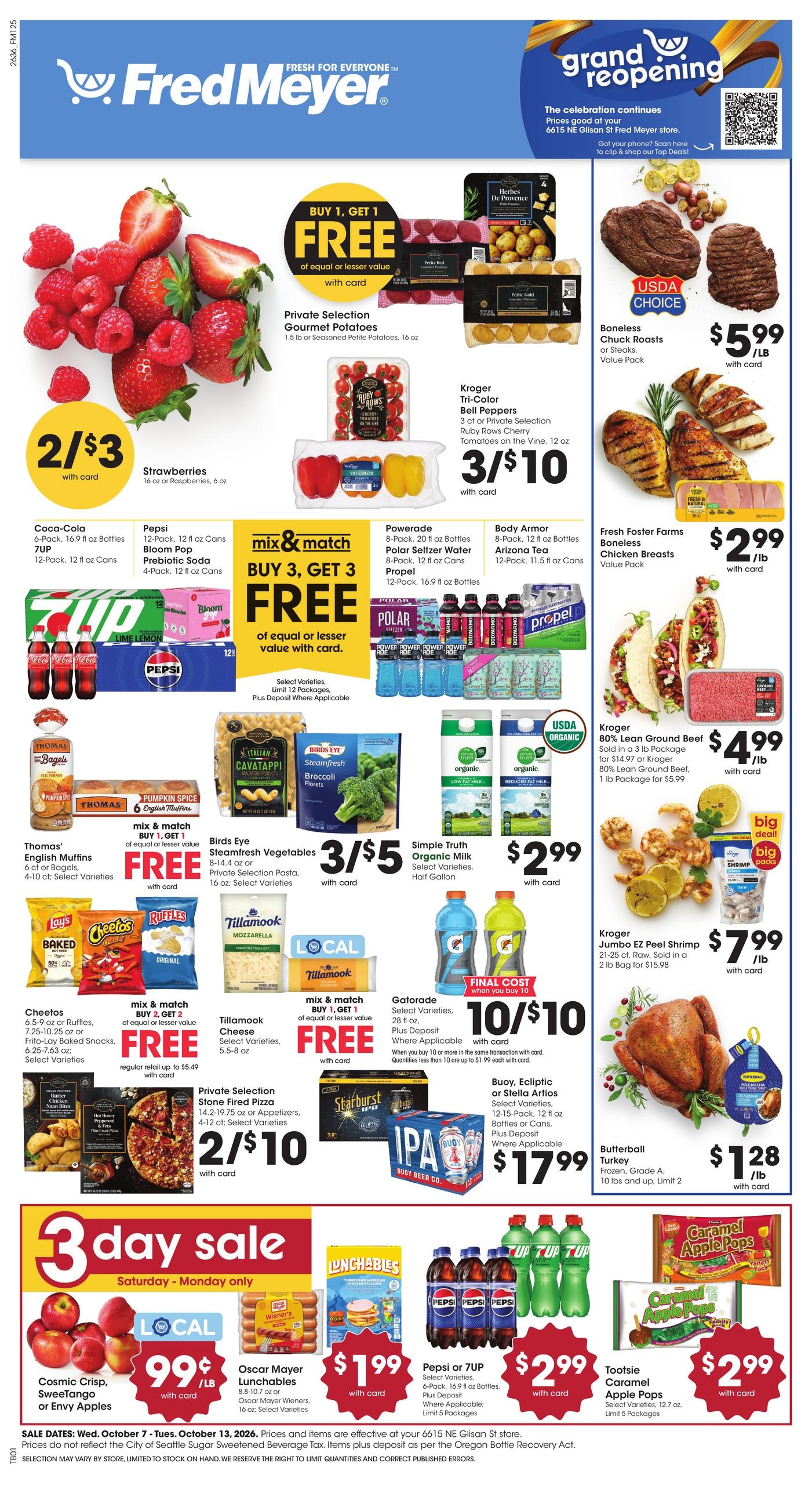 Fred Meyer weekly ad page 1
