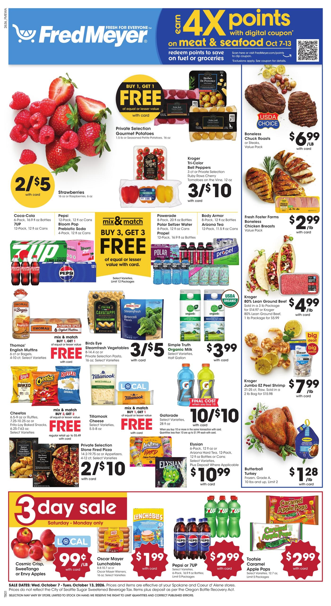 Fred Meyer weekly ad page 1