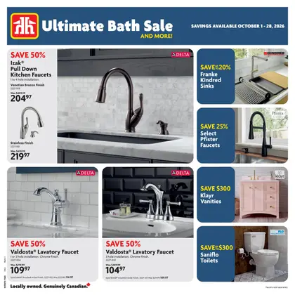 Home Hardware Ultimate Bath Sale