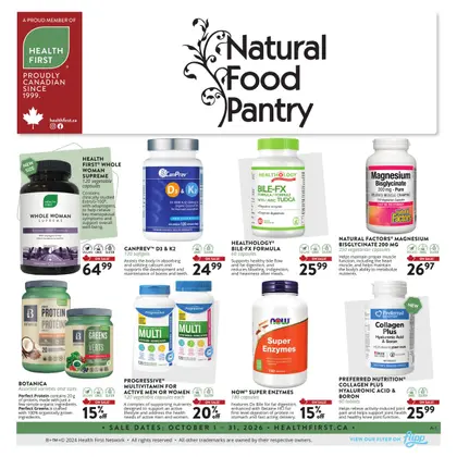 Natural Food Pantry Flyer