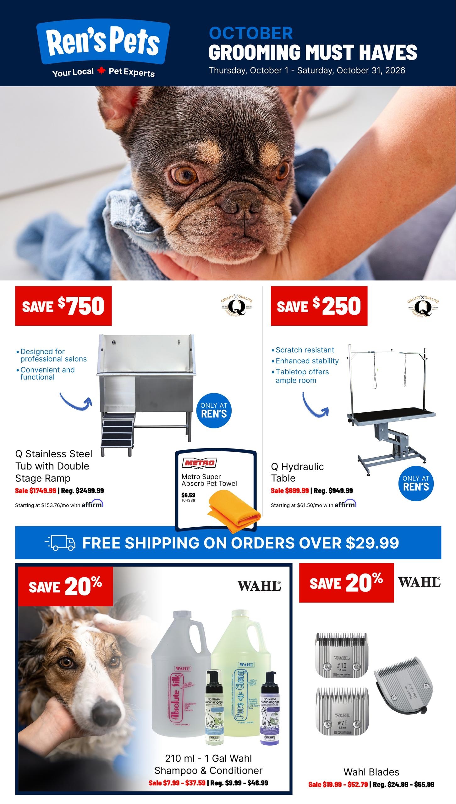 Ren's Pets flyer page 1