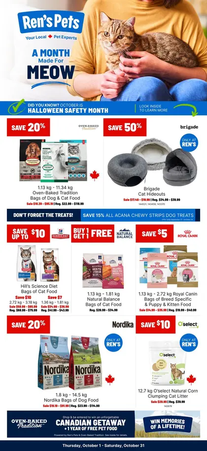 Ren's Pets OCTOBER MONTH FLYER