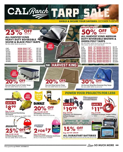 C-A-L Ranch Stores Tarp Sale