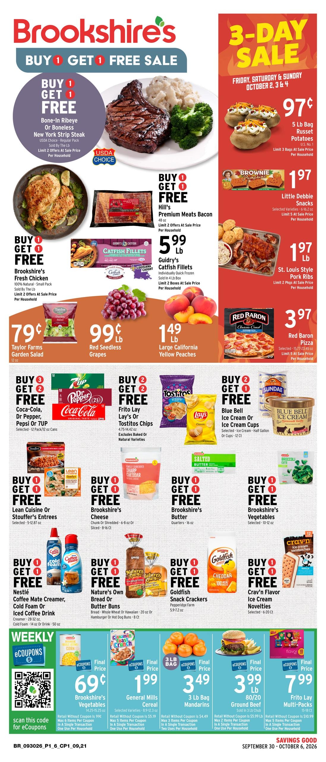 Brookshire's weekly ad page 1