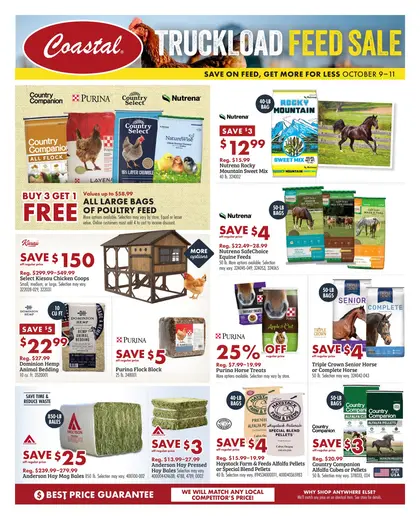 Coastal Farm Truckload Feed Sale