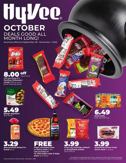 Hy-Vee OCTOBER DEALS GOOD ALL MONTH LONG