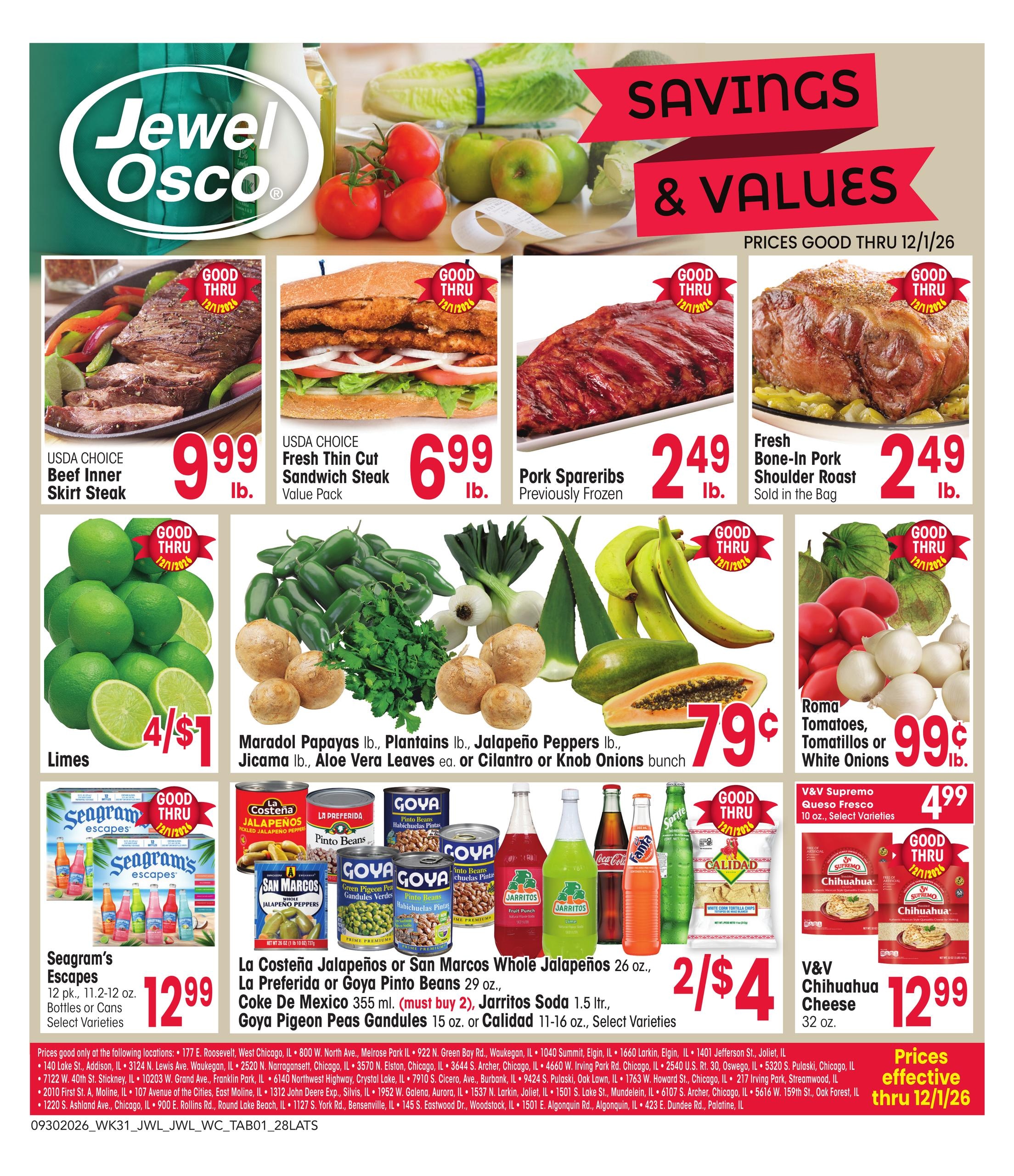 Jewel-Osco weekly ad page 1