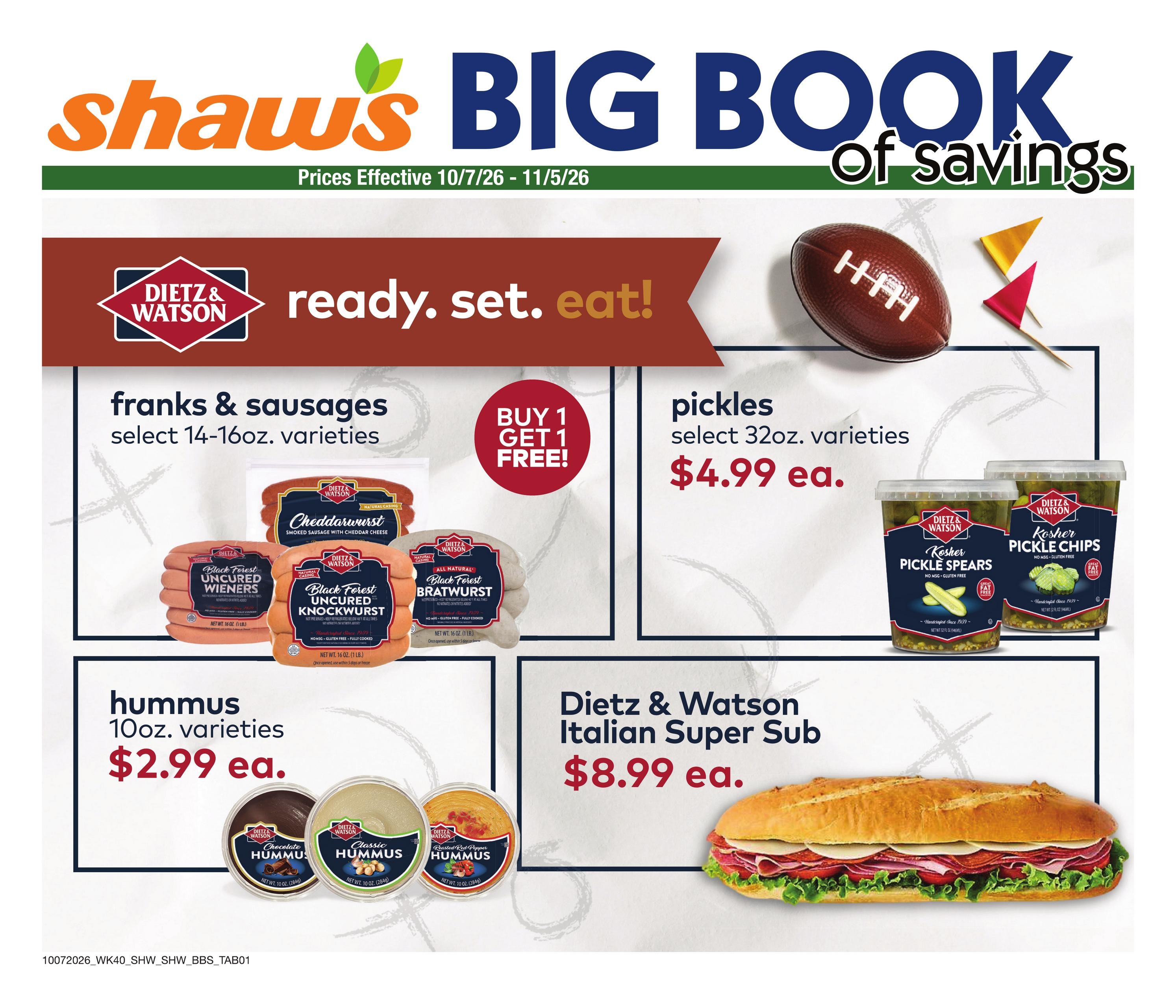 Shaw's weekly ad page 1