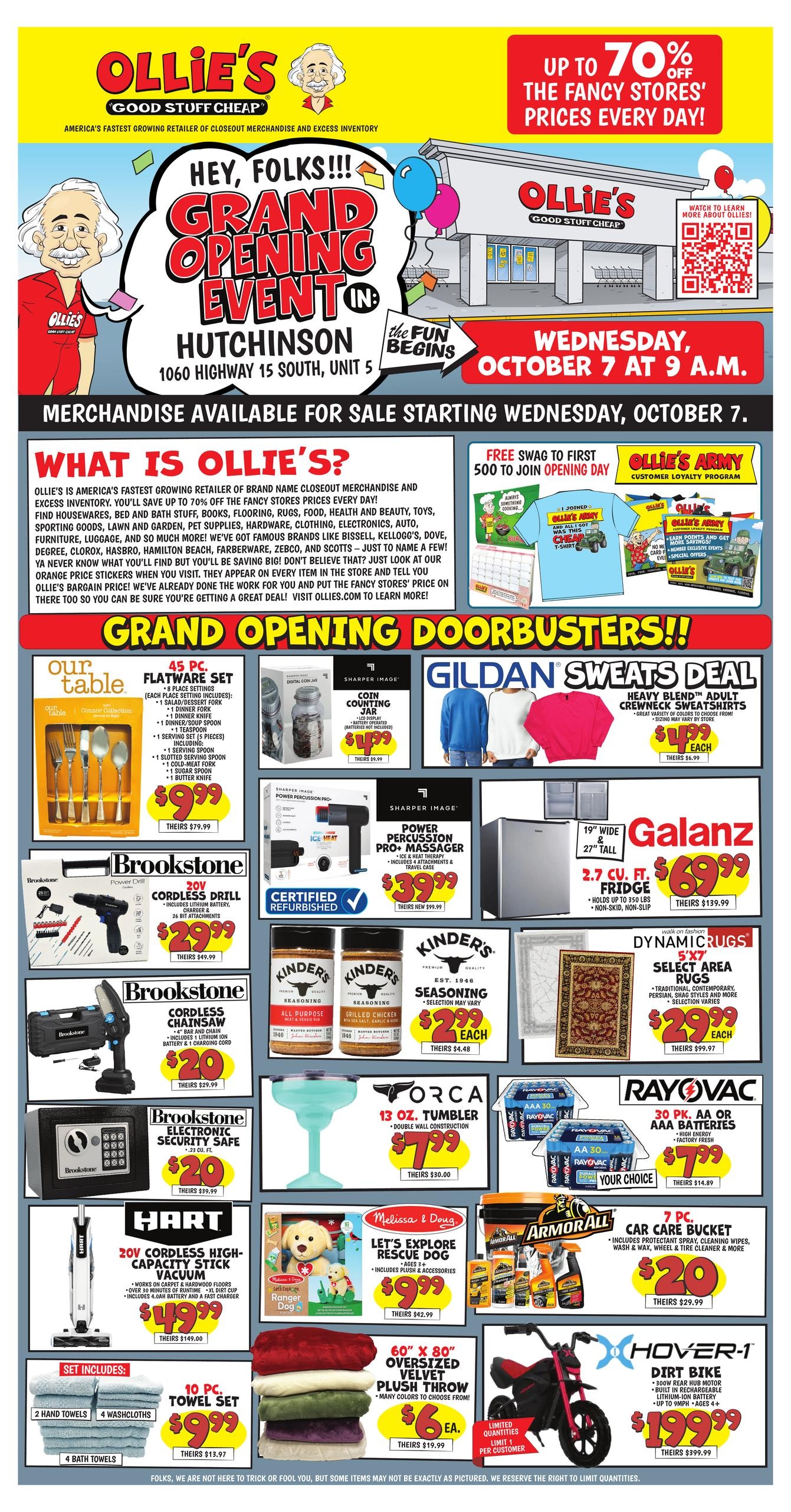 Ollie's Bargain Outlet weekly ad page 1