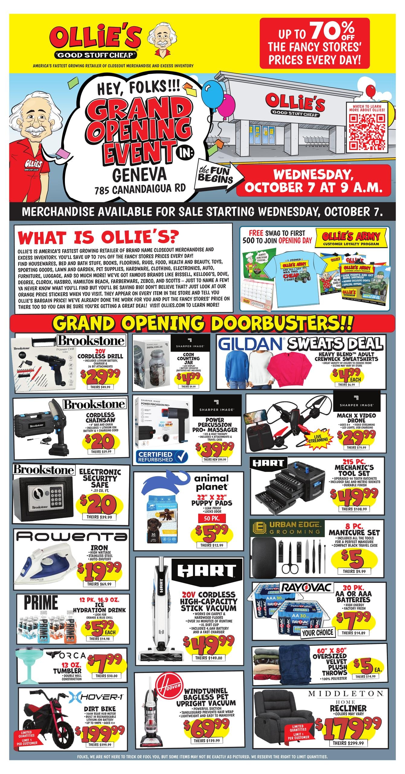 Ollie's Bargain Outlet weekly ad page 1