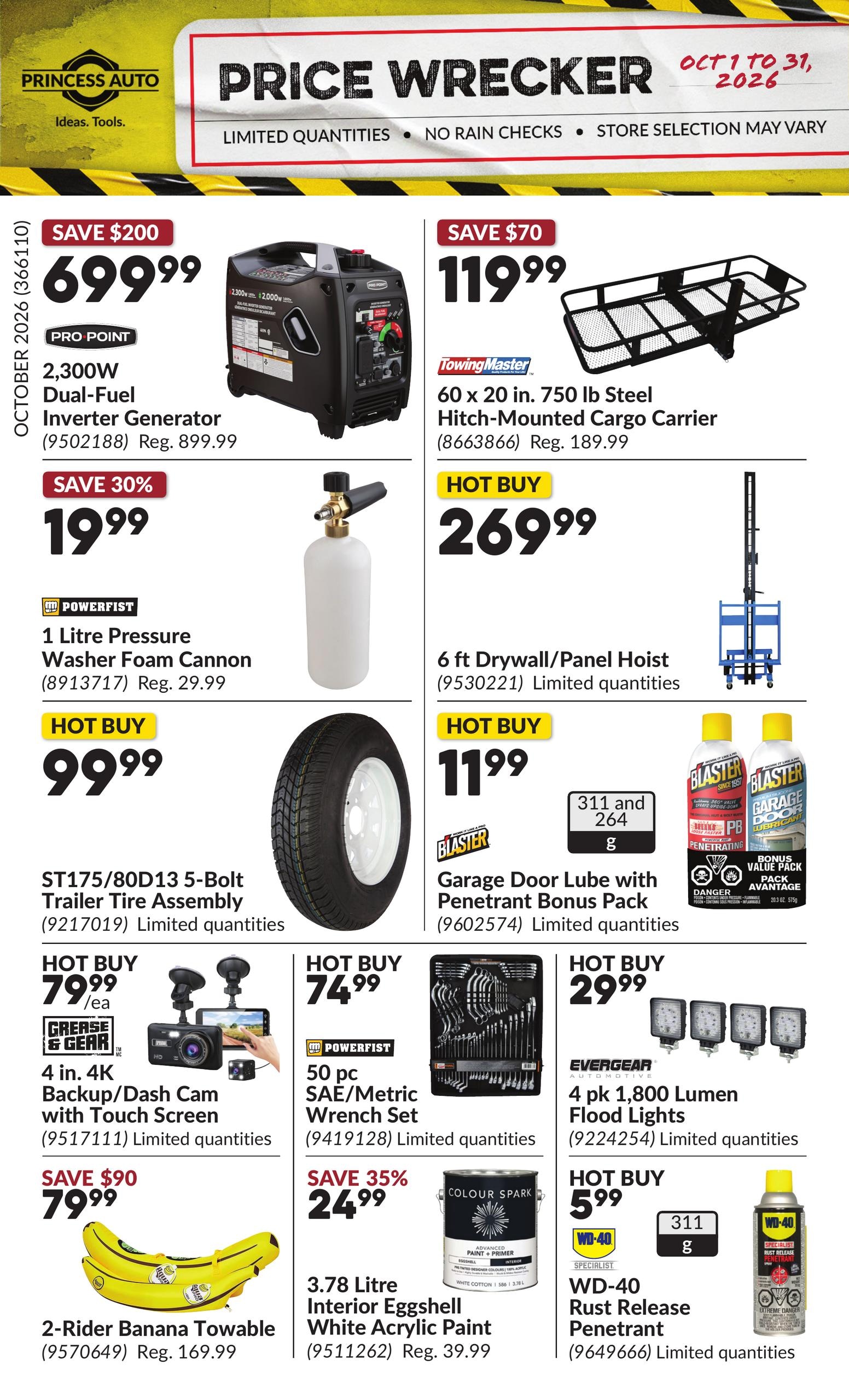 Princess Auto flyer page 1