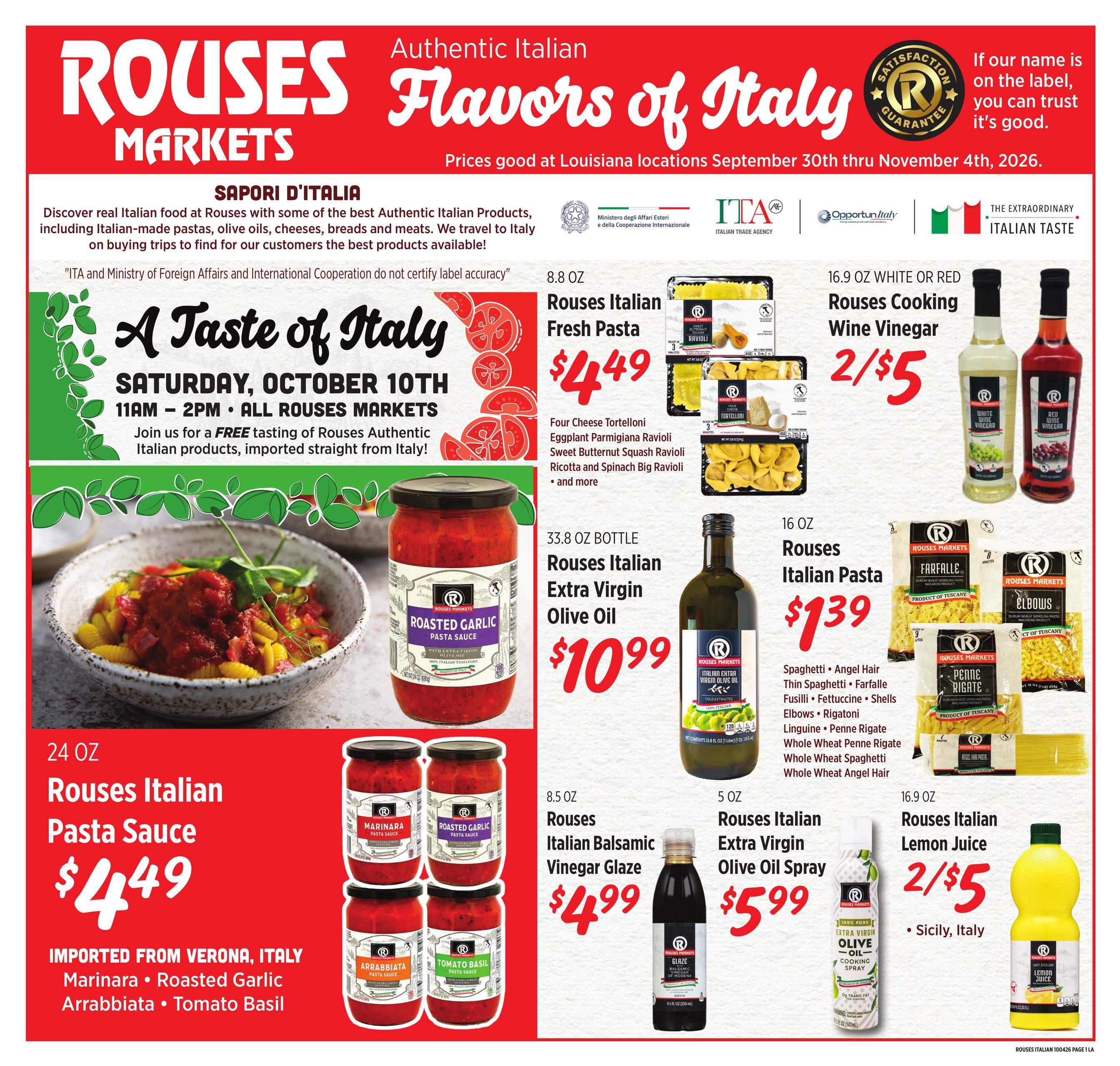 Rouses Supermarkets weekly ad page 1