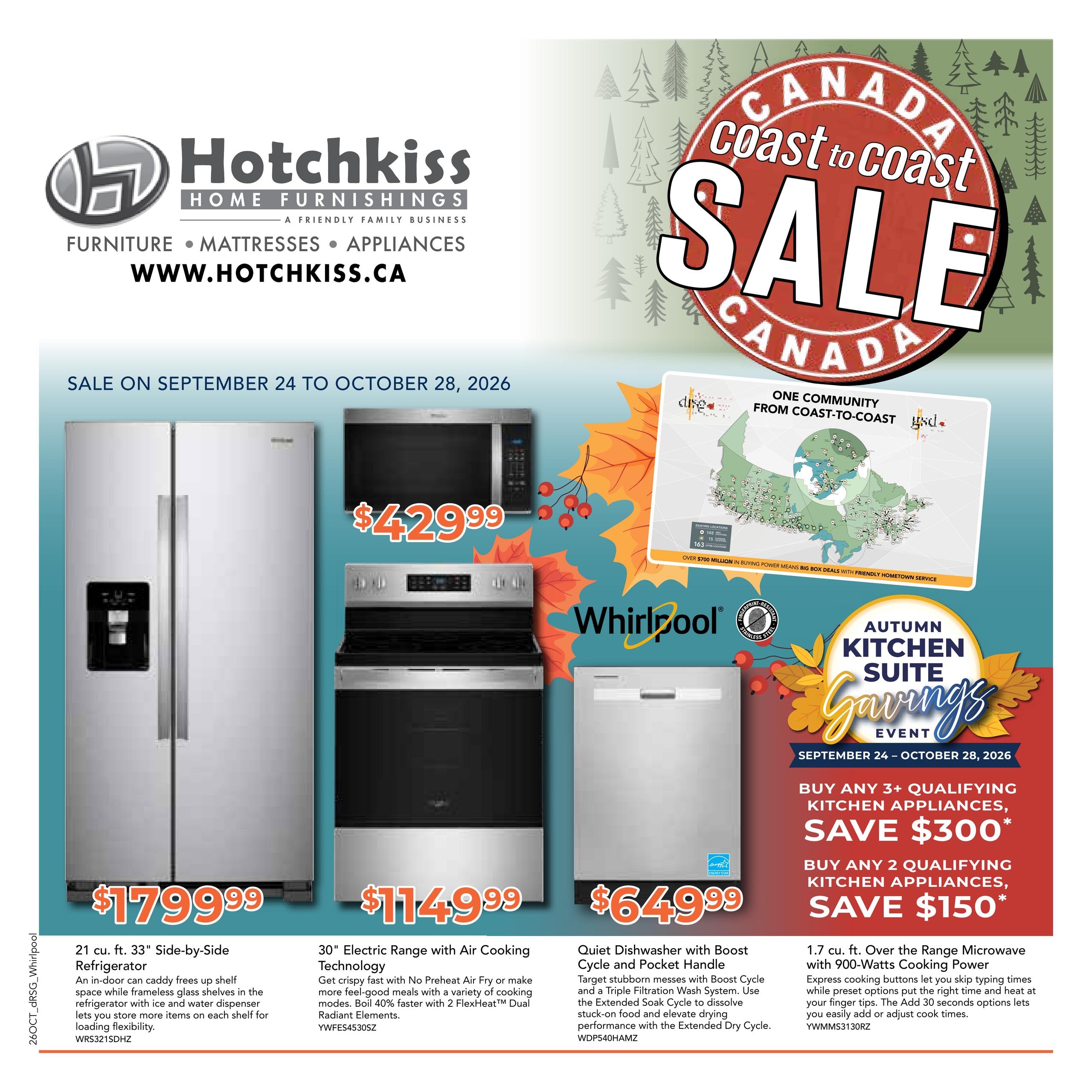 Hotchkiss Home Furnishings flyer page 1