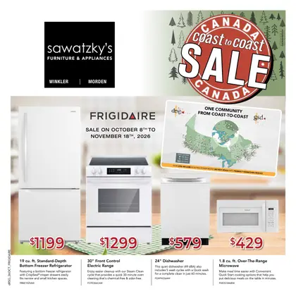 Sawatzky's Furniture & Appliances Indexed Monthly