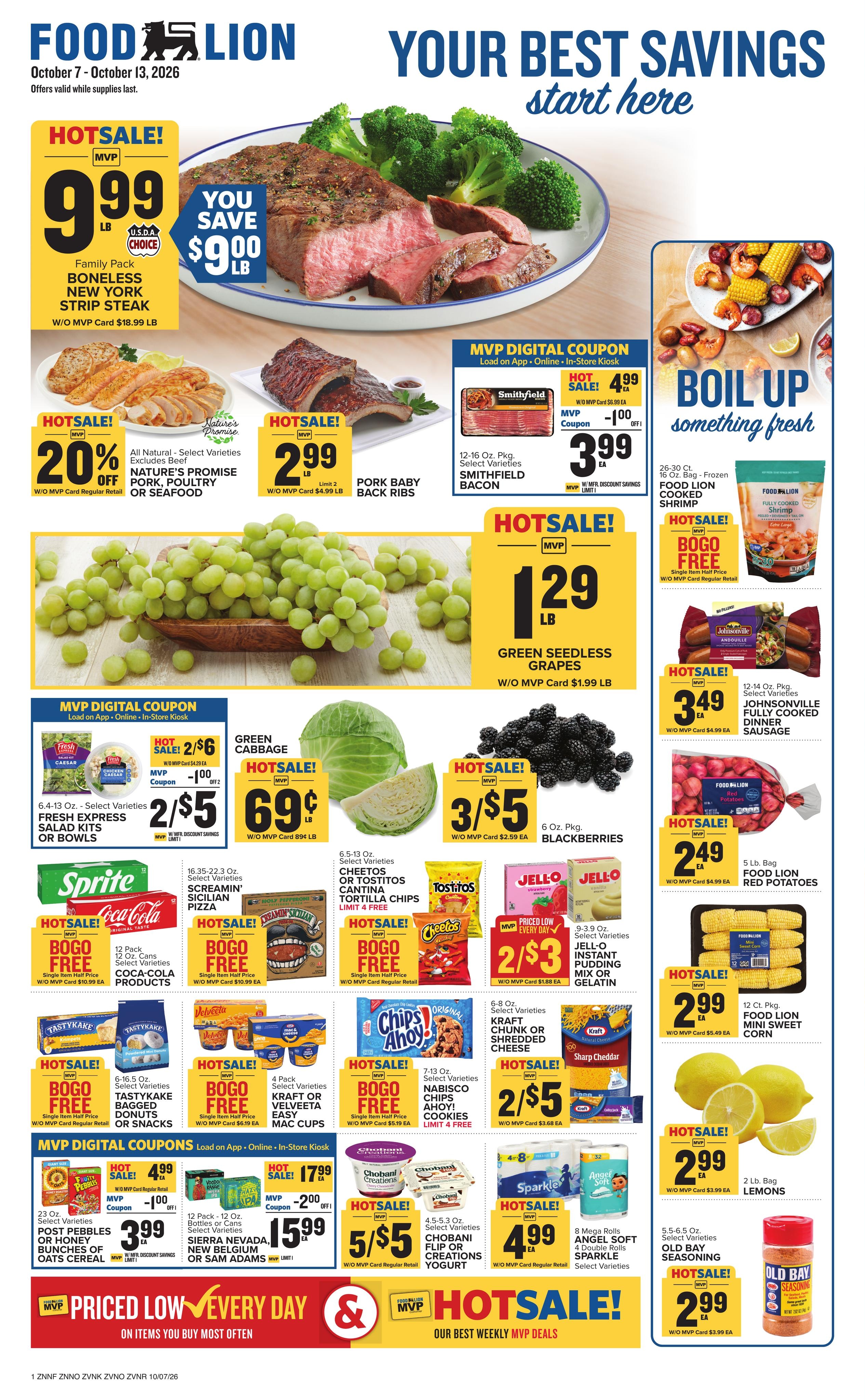 Food Lion weekly ad page 1