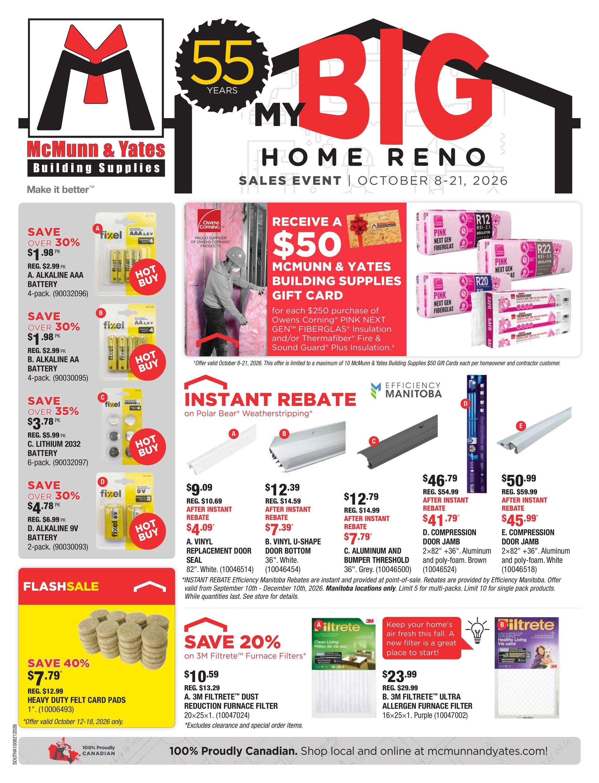 McMunn & Yates Building Supplies flyer page 1
