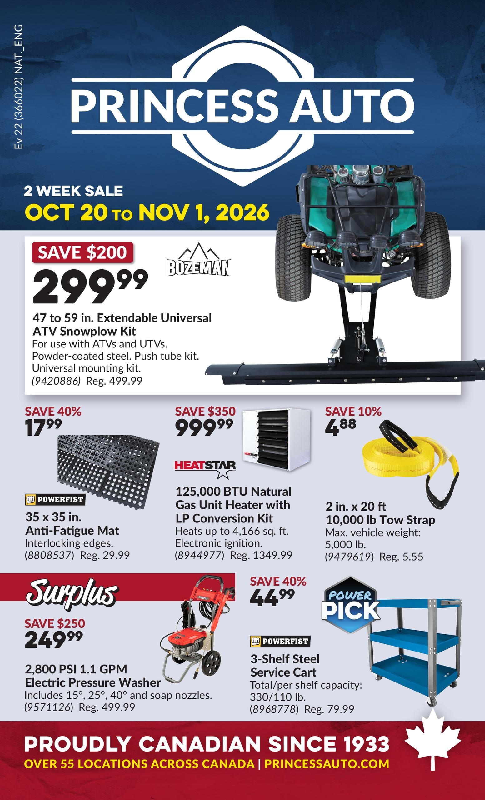 Princess Auto flyer page 1