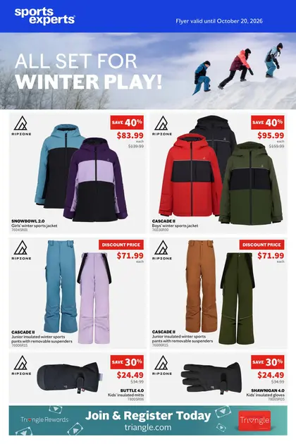Sports Experts Winter Deals for Junior