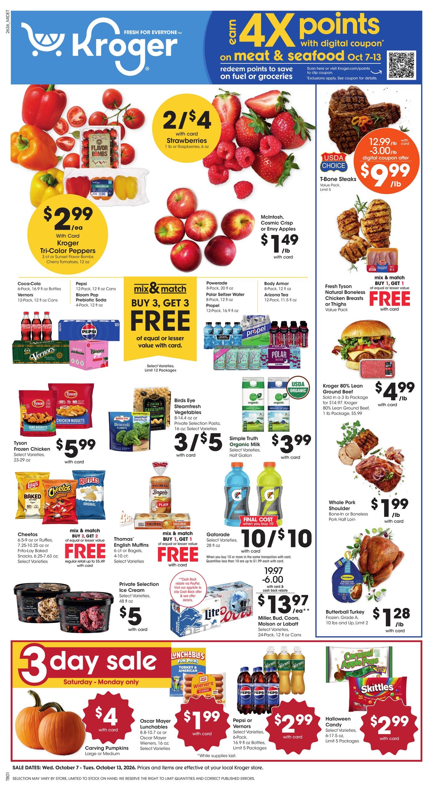 Kroger weekly ad page 1