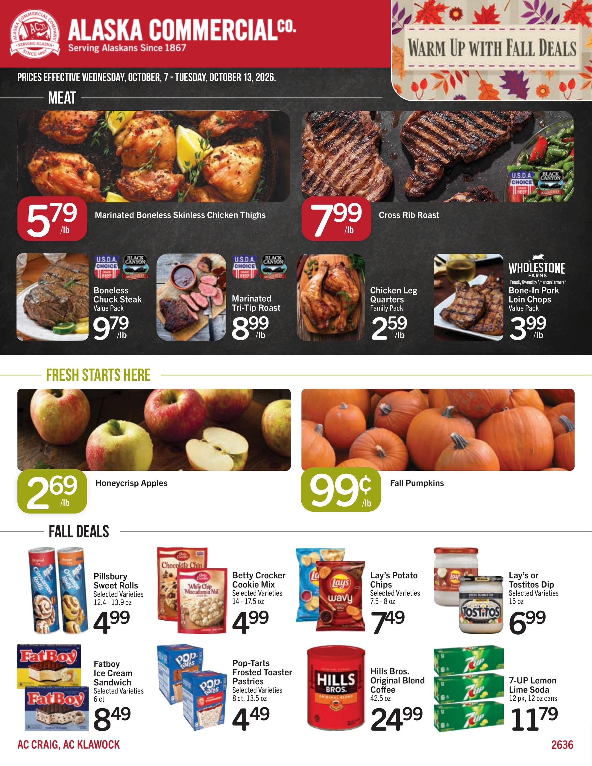 Alaska Commercial weekly ad page 1