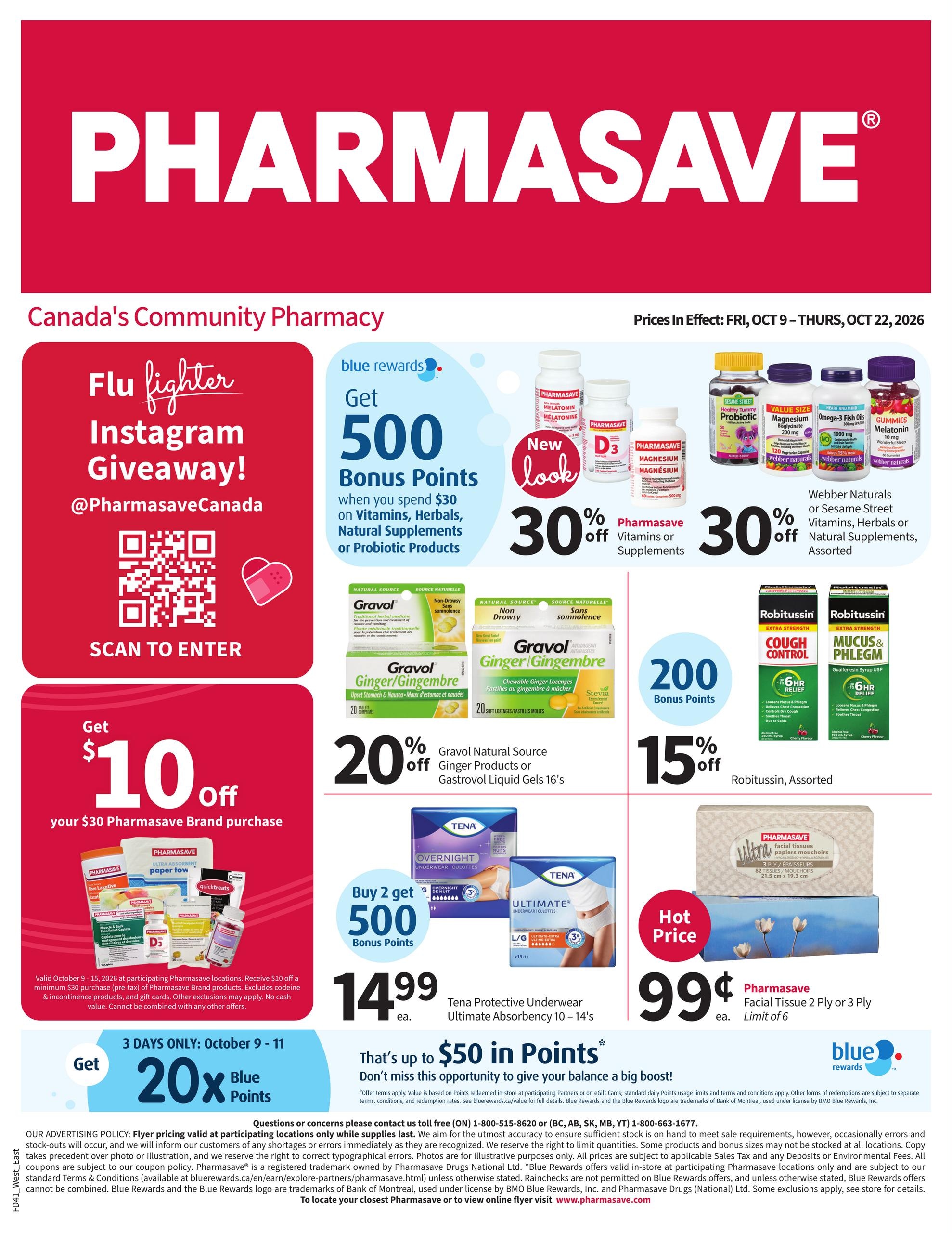 Pharmasave flyer page 1