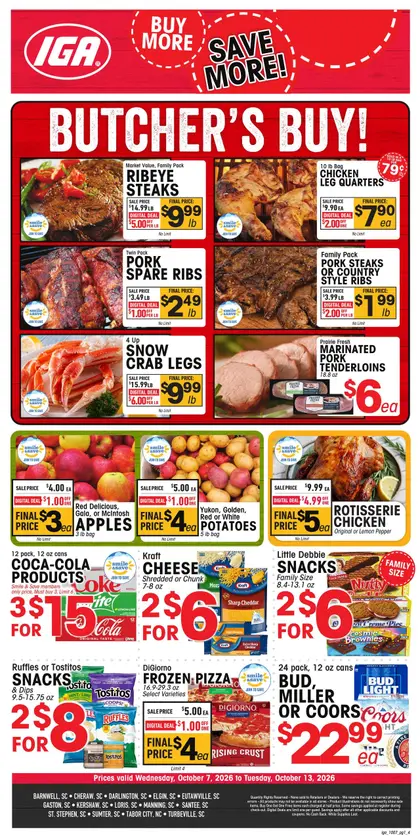 IGA Southeast flyer