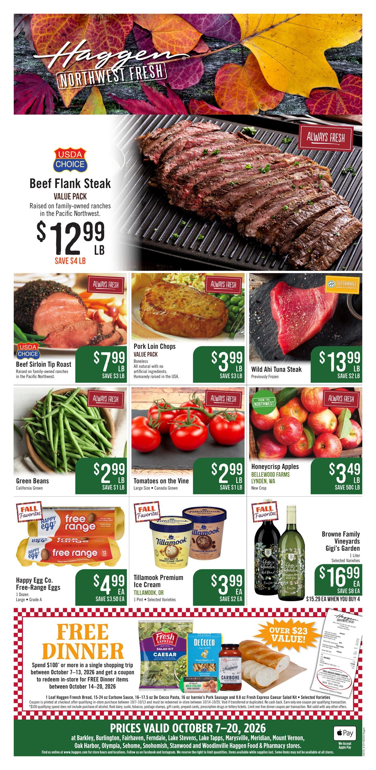 Haggen weekly ad page 1