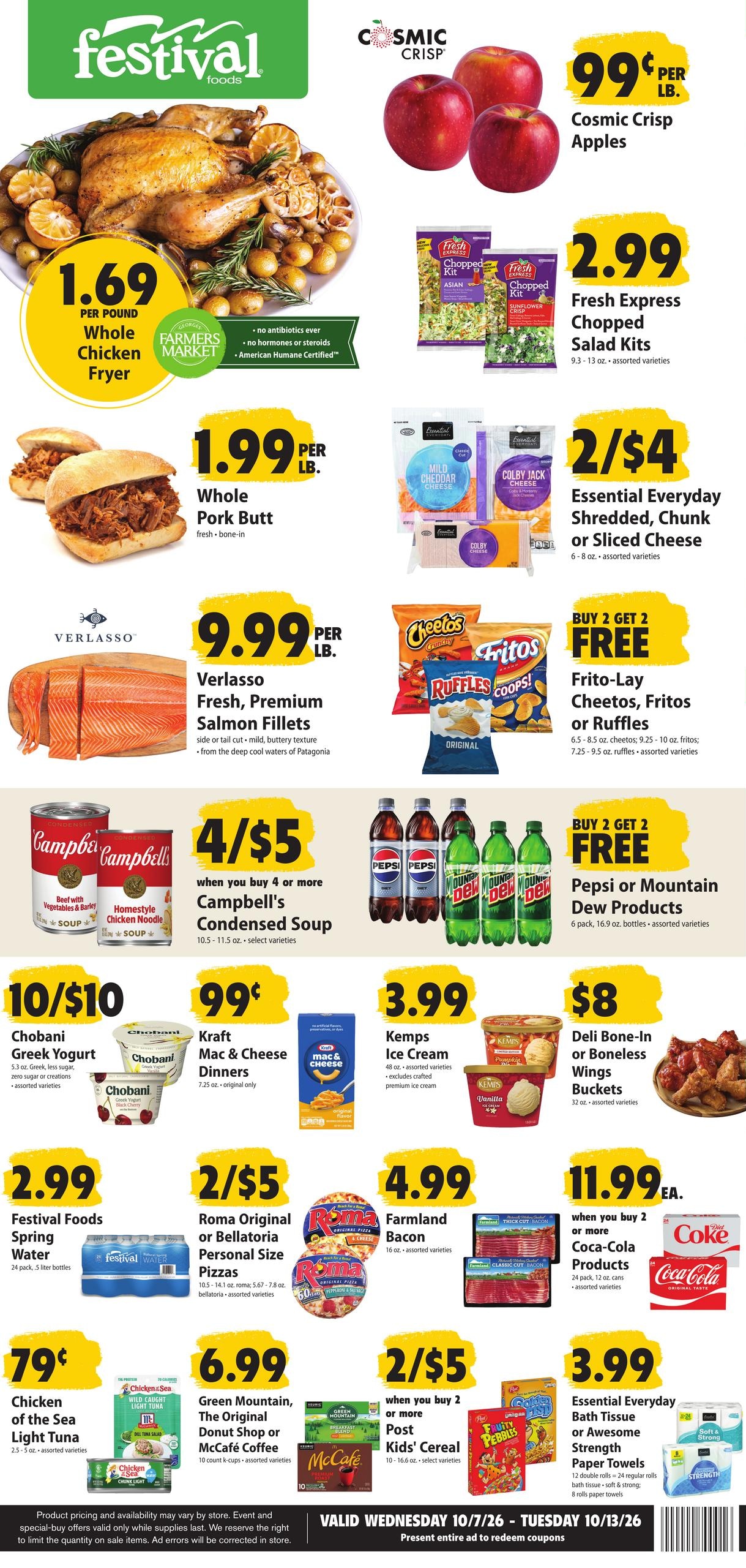 Festival Foods weekly ad page 1