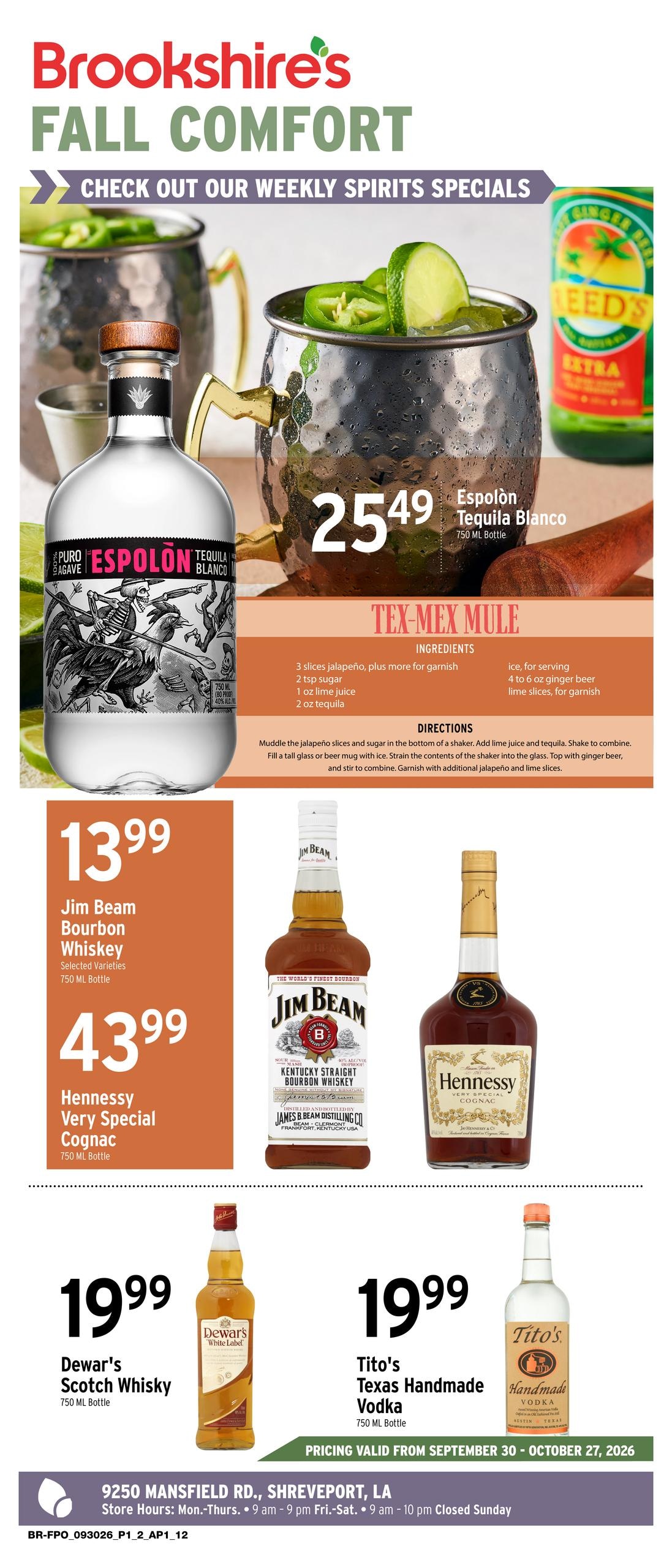 Brookshire's weekly ad page 1