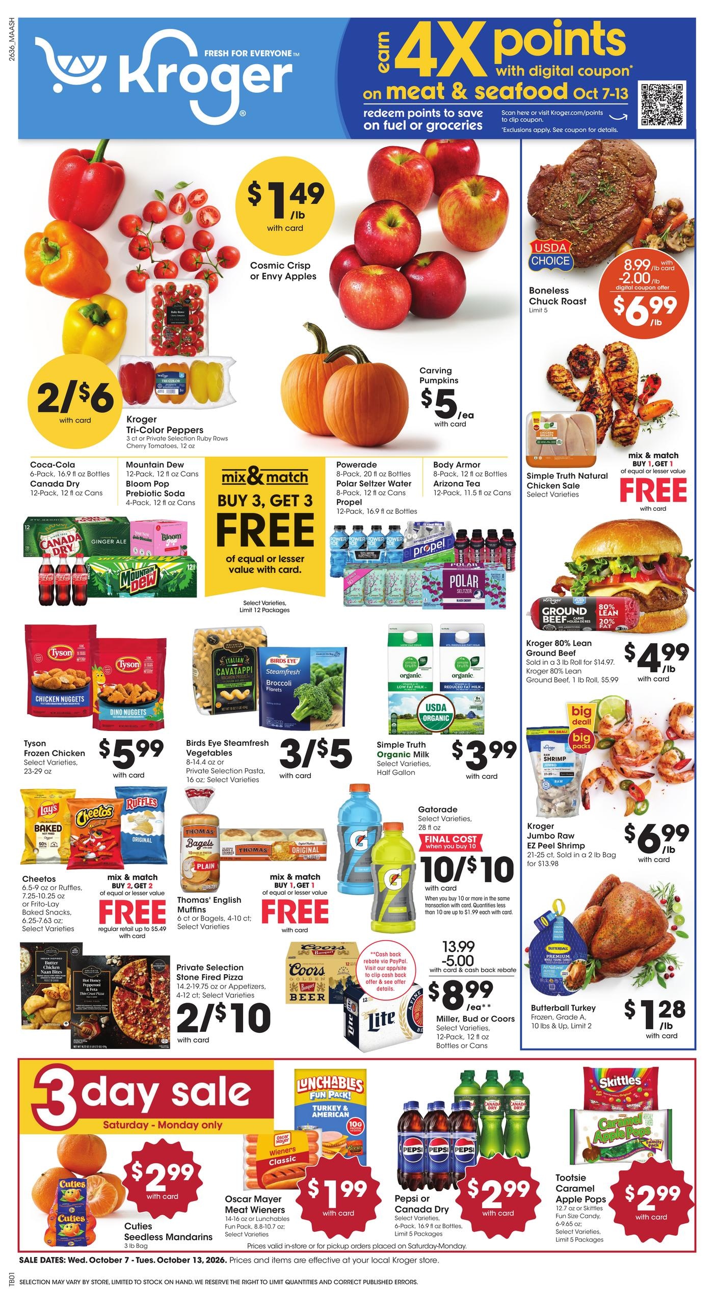 Kroger weekly ad page 1